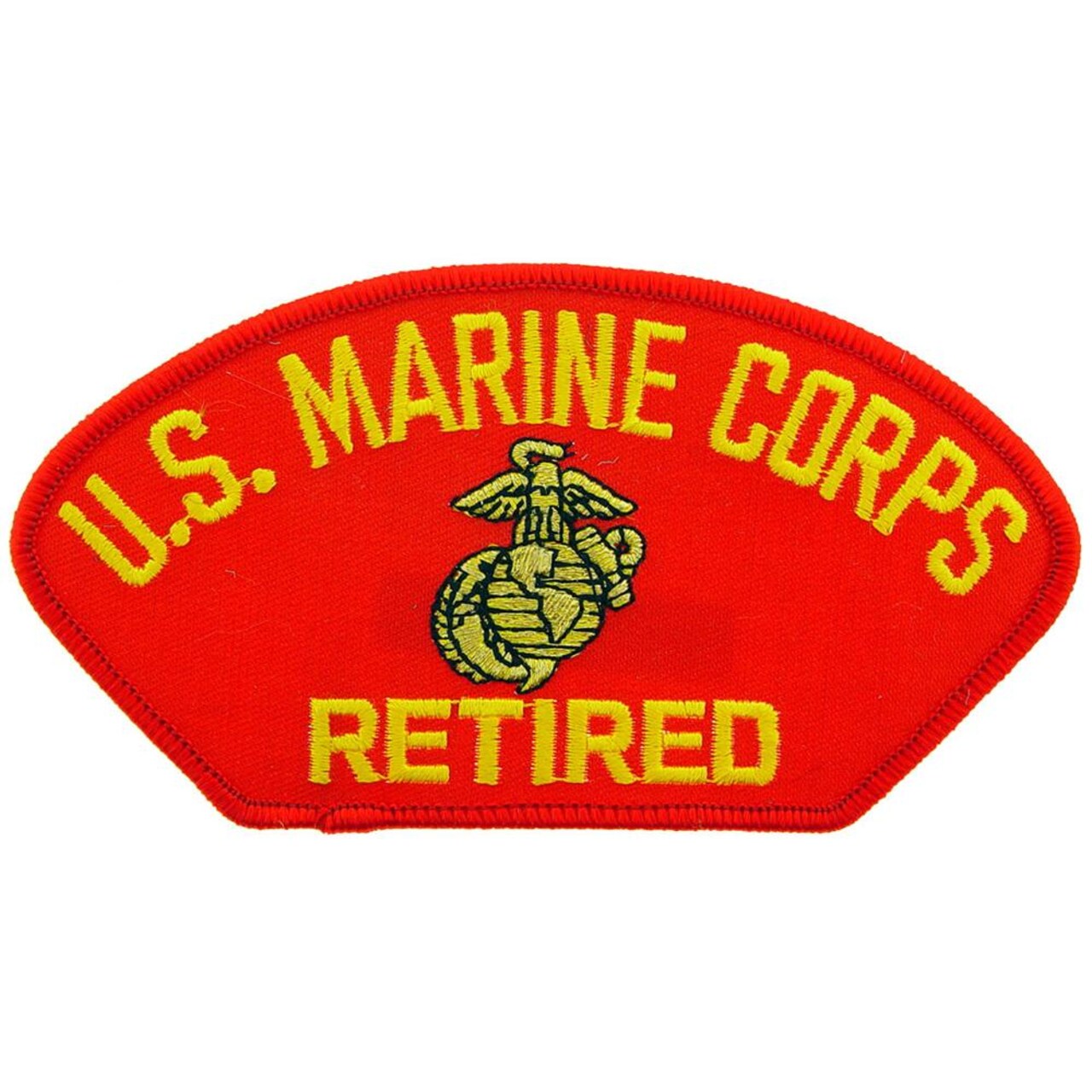 U.S.M.C. Retired Hat Patch 2 3/4&#x22; x 5 1/4&#x22;